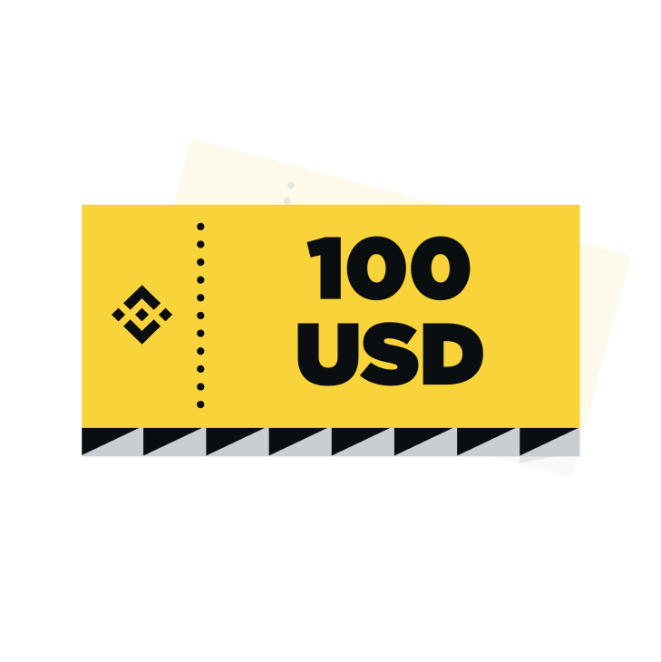 Binance $100 voucher.